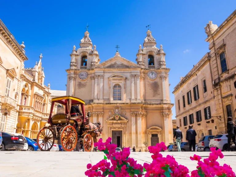 Malta-Mdina-Historic-Roman-Catholic-Cathedral-of-Saint-Paul-in-main-town-square-of-Mdina-village-in-Malta-1536x1152